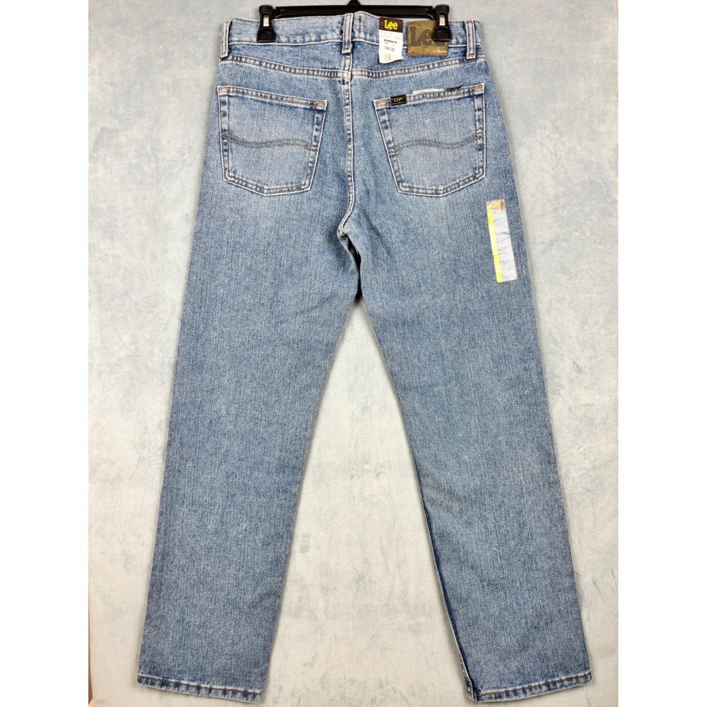 Lee Regular Fit Jeans Mens 32x32 Vintage Stone Light Wash Denim 102009023